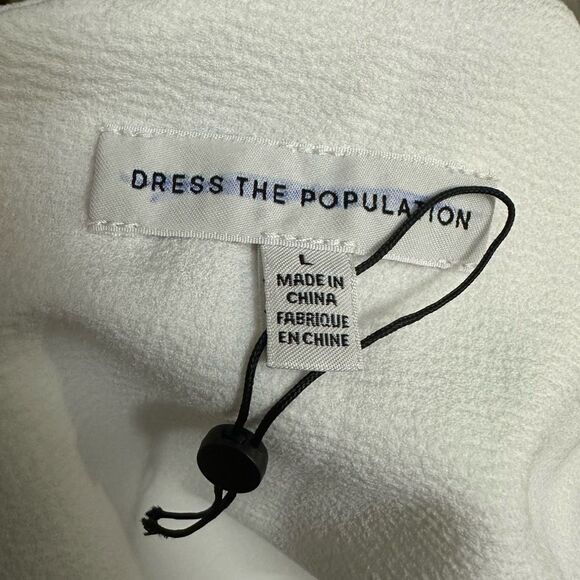 Dress the Population Iris Slit Crepe Gown size L - Picture 10 of 10